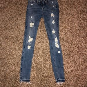 distressed jeans